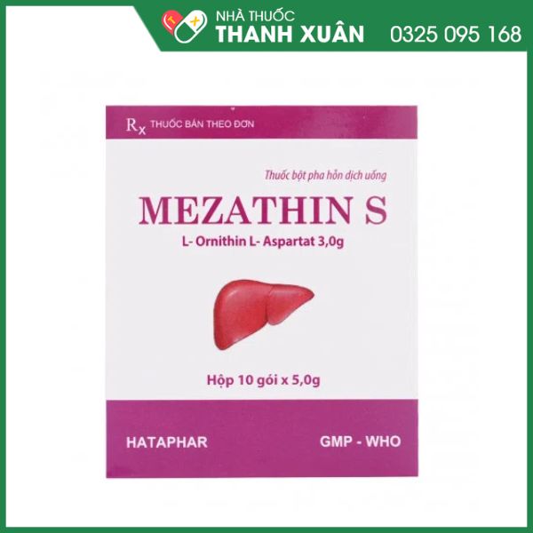 Mezathin S điều trị các chứng bệnh về gan